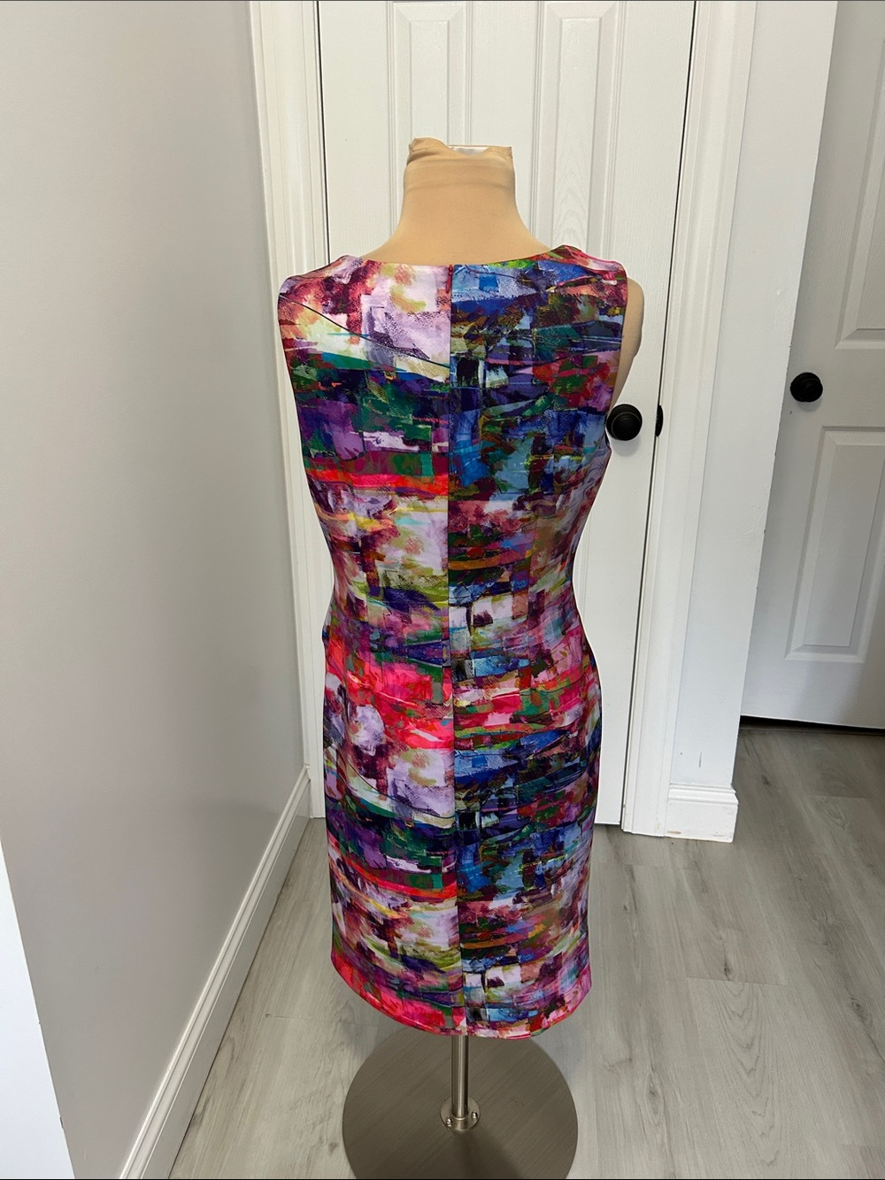Joseph Ribkoff Multicolor Ruched Sheath Dress - Picture 4 of 10